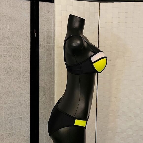 BRAND NEW WOMEN PUSH UP BRIGHT DIVING SUIT NEOPRENE BIKINI SET - Picture 5 of 12